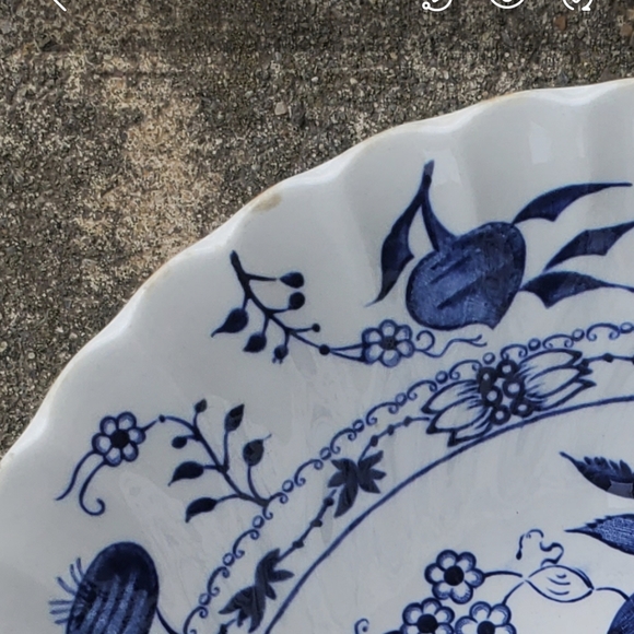 💙🤍Blue Lily bowl🥣 - Picture 4 of 4